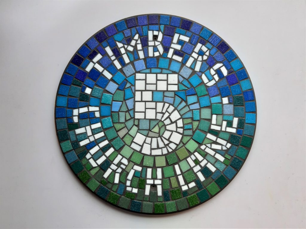 Mosaic house number commission